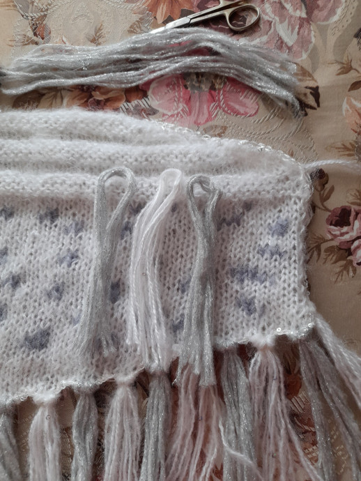 Моя шаль Сова Hedwig спицами Моя шаль Сова Hedwig спицами