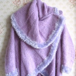 Накидка "Сирень" спицами