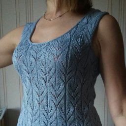 Майка- топ " Перо павлина"