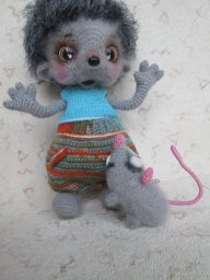 мой вязаный ежик Степка