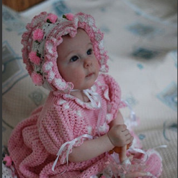 Крестильный комплект для внучки