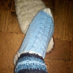 Носки из новой пряжи