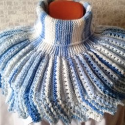 Манишка "Голубой снег"