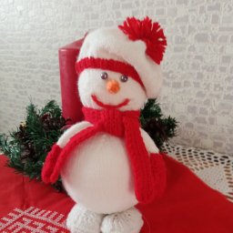 Связать Просто Спицами Новогодние Игрушки Снеговик Связать Просто Спицами Новогодние Игрушки Снеговик