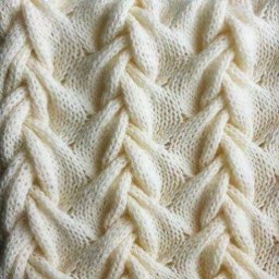 Красивая коса для вязания спицами.