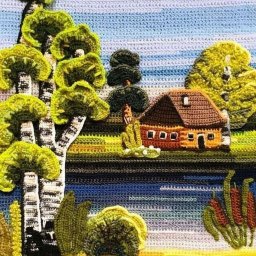 Живопись крючком !