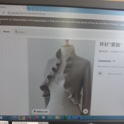 как связать жакет с воланами