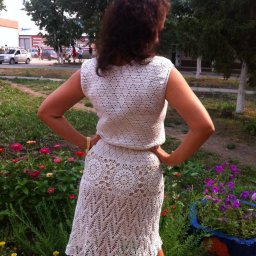 платье крючком разными узорами