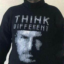 Свитер мужской с портретом Стива Джобса