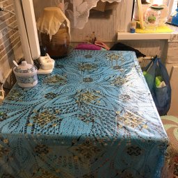 Скатерти и салфетки спицами