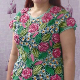 Блузка ирландское кружево