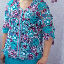 Ирландское кружево костюм "Бирюза"