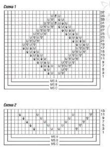 Пуловер с чередованием узоров...
