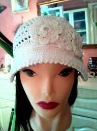 Бейсболка крючком, на лето.