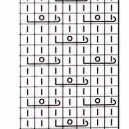 Чехол для подушки спицами.