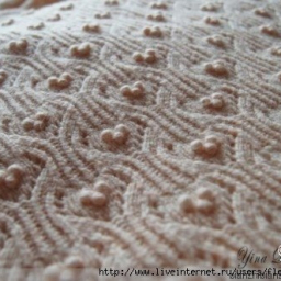 Красивый узор спицами для пуловера