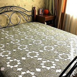 Ажурное покрывало крючком