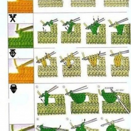 Обозначения на схеме и как вязать. Крючок