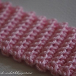 Граненая резинка крючком