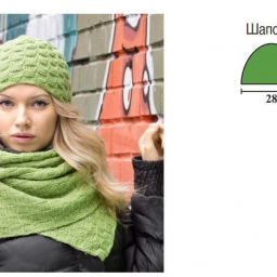 Зелёные шапочка и шарф