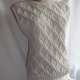 Жилет спицами - схема