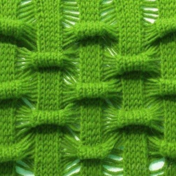 Шахматный узор спицами Клоке