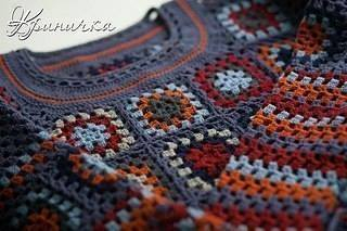 Платье-туника из бабушкиных квадратов Платье-туника из бабушкиных квадратов