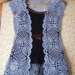 Ажурный жилет
