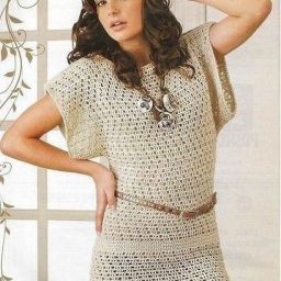 Простая в вязании туника