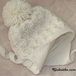 Шапочка детская зимняя сказка. Мастер-класс