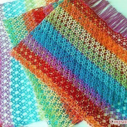 Воздушный узор для палантина