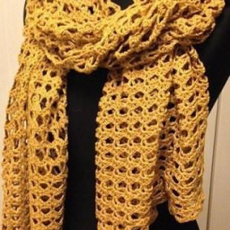 Узор для вязания ажурного палантина