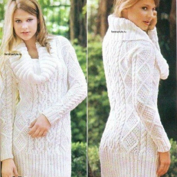 Вяжем пуловер с узорами