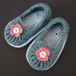 ДЕТСКИЕ ТАПОЧКИ С ЦВЕТАМИ