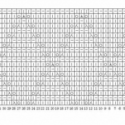 Ажурный узор для пуловера