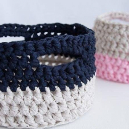 Вяжем корзинку