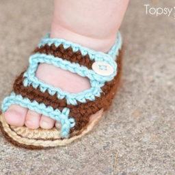 Пинетки-сандалики для малыша. Мастер-класс.