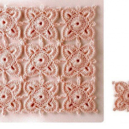 Схема красивого, цветочного мотива.