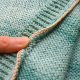 Как правильно разрезать вязанную вещь