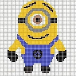 Жаккард для вязания. Миньончики