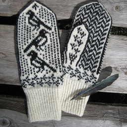 Очень красивый орнамент для варежек (Вязание спицами)