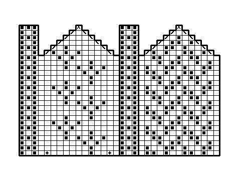 Очень красивый орнамент для варежек (Вязание спицами)