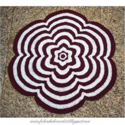 Напольный коврик цветок