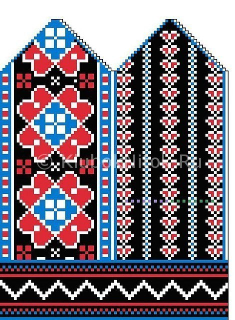 Коллекция митенок и варежек жаккардовыми узорами Коллекция митенок и варежек жаккардовыми узорами