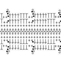 Вязаный мак, схема