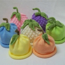 Забавные вязаные детские шапочки