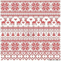 ЖАККАРДОВЫЕ СХЕМЫ С ОЛЕНЯМИ