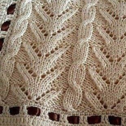 КРАСИВЫЙ УЗОР ДЛЯ ПЛЕДА СПИЦАМИ