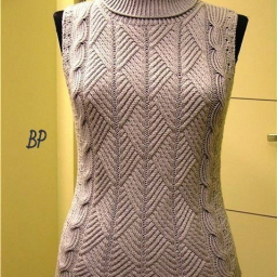 Шикарный пуловер или безрукавка , красивый узор