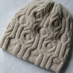 Узор для шапочки спицами